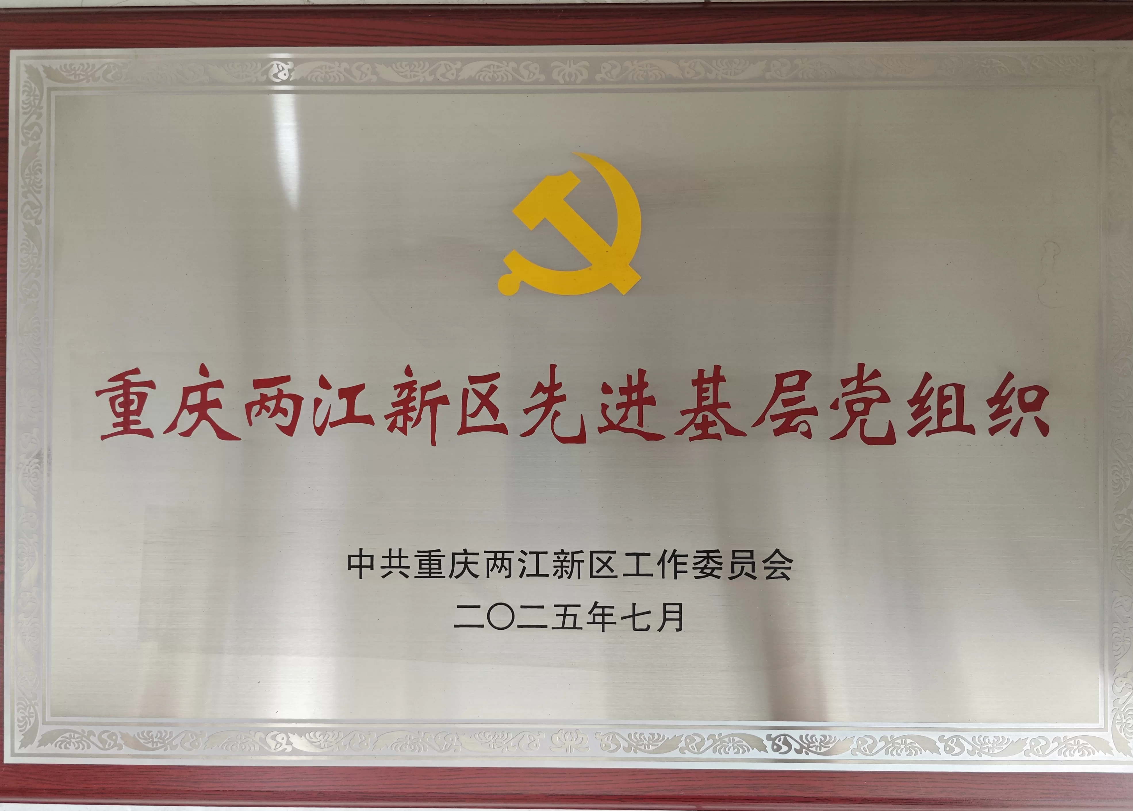 重庆两江新区先进基层党组织