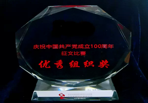 &ldquo;庆祝中国共产党成立100周年&rdquo;征文比赛中荣获优秀组织奖